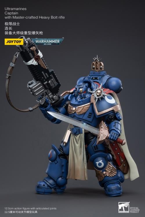 Warhammer 40K Ultramarines Primaris Captain Ptolias Corvor  1/18 Scale Figure - Image 5