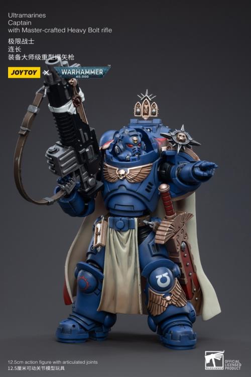 Warhammer 40K Ultramarines Primaris Captain Ptolias Corvor  1/18 Scale Figure - Image 6