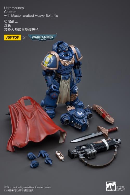 Warhammer 40K Ultramarines Primaris Captain Ptolias Corvor  1/18 Scale Figure - Image 7