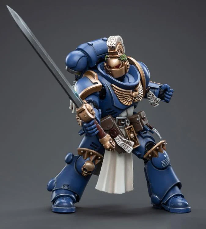 Warhammer 40K Ultramarines Primaris Company Champion Brother Parnaeus 1/18 Scale Figure - Image 6