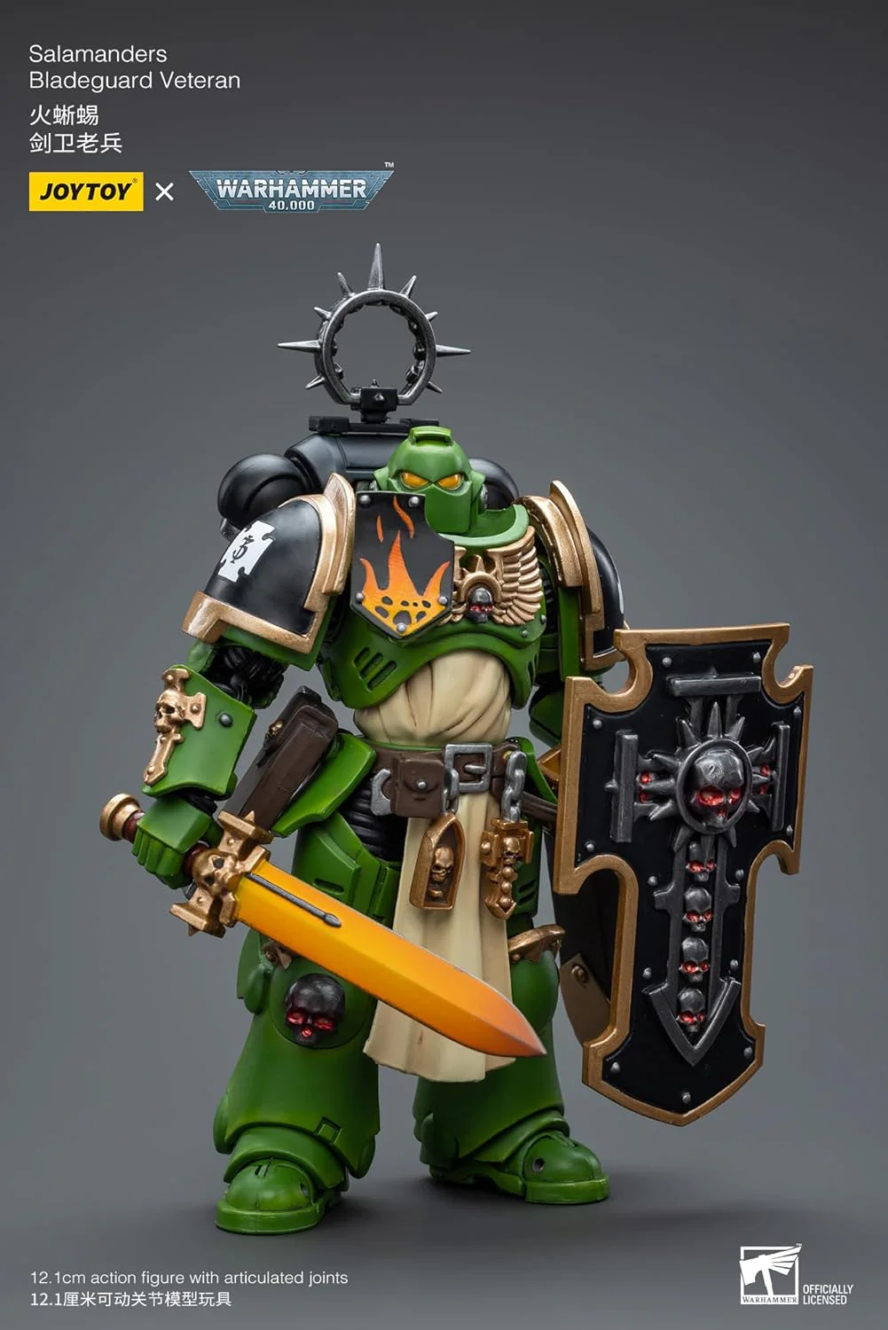 Warhammer 40K Ultramarines Salamanders Bladeguard Veteran 1/18 Scale Action Figure - Image 3