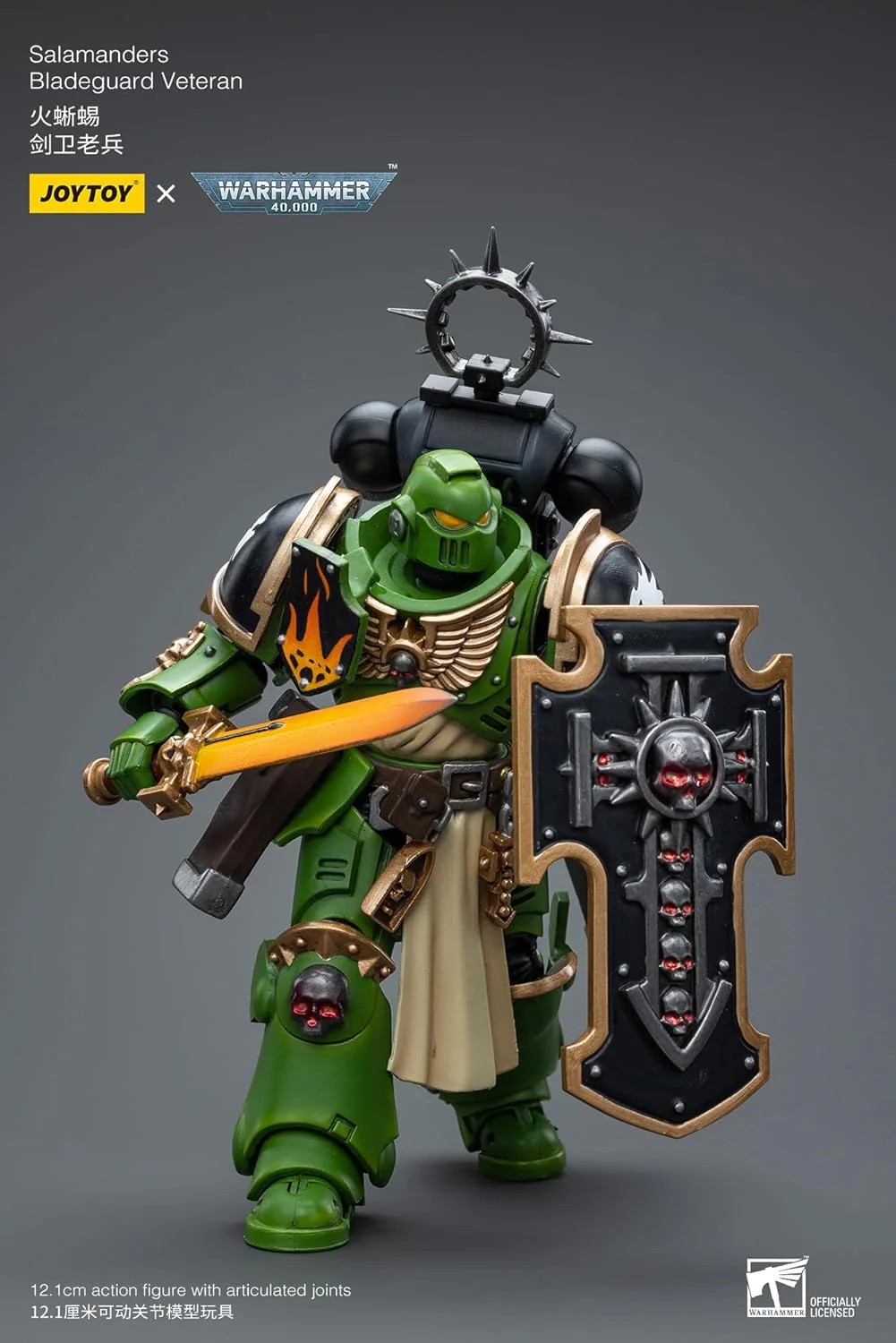 Warhammer 40K Ultramarines Salamanders Bladeguard Veteran 1/18 Scale Action Figure - Image 4