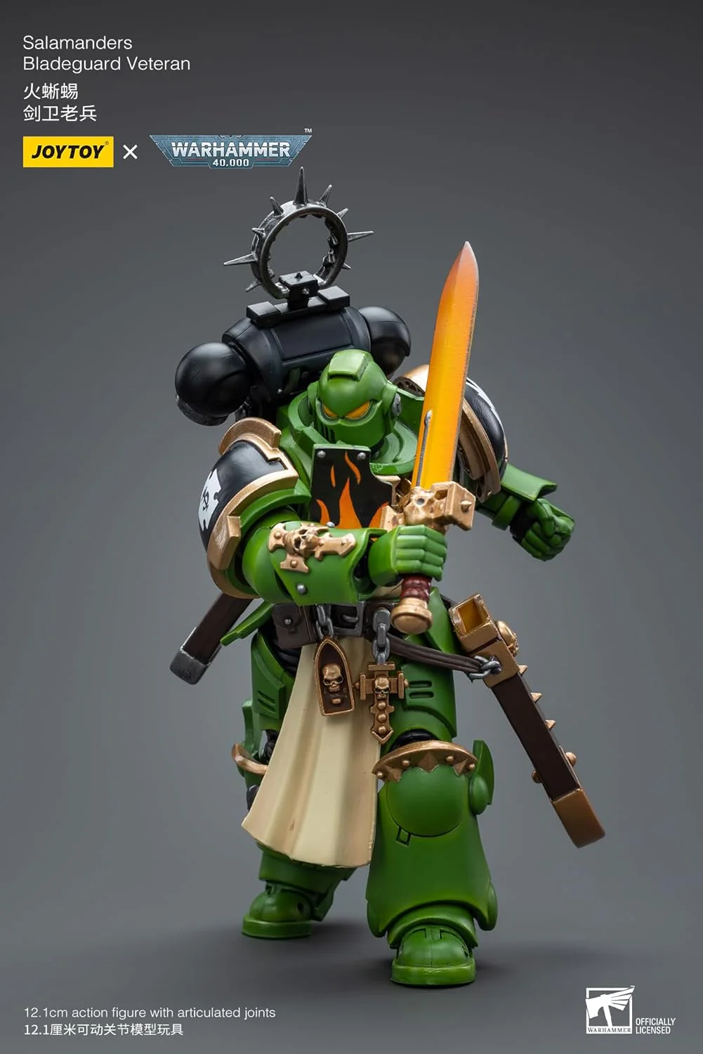 Warhammer 40K Ultramarines Salamanders Bladeguard Veteran 1/18 Scale Action Figure - Image 6