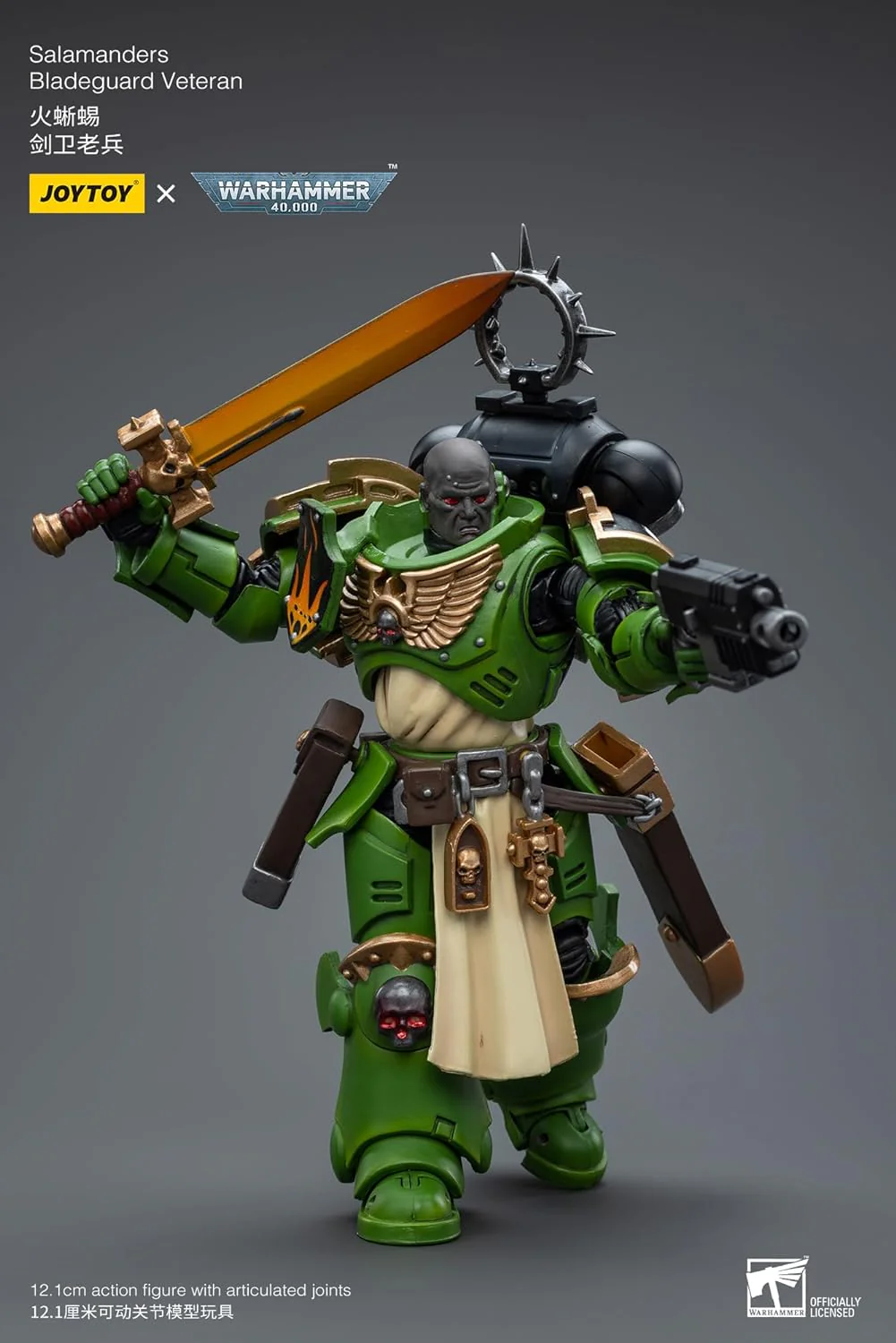 Warhammer 40K Ultramarines Salamanders Bladeguard Veteran 1/18 Scale Action Figure - Image 7